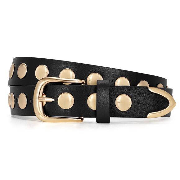 Accessories - Women Fashion Leather Belt Punk Studded Belt For Jeans Pants 1176